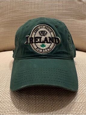 Ireland Dublin Erin Go Bragh Green Baseball Hat w Felt Patch / Unisex OSFM